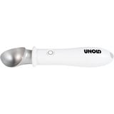 Unold 488990 cuillère à glace 4 mm Blanc, Cuillère à glace, Plastique, Acier inoxydable, Blanc, Trou d'accroche, 210 mm, 4 mm