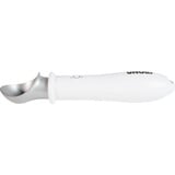 Unold 488990 cuillère à glace 4 mm Blanc, Cuillère à glace, Plastique, Acier inoxydable, Blanc, Trou d'accroche, 210 mm, 4 mm