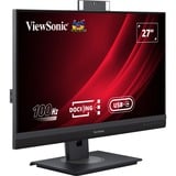 ViewSonic VG Series VG2757V-2K écran plat de PC 68,6 cm (27") 2560 x 1440 pixels Quad HD LED Noir Moniteur Noir (Mat)/gris, 1x DisplayPort, 1x HDMI, 2x USB-C, 3x USB-A, 1x RJ-45, 68,6 cm (27"), 2560 x 1440 pixels, Quad HD, LED, 5 ms, Noir