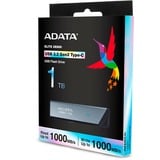 ADATA UE800 lecteur USB flash 1 To USB Type-C 3.2 Gen 2 (3.1 Gen 2) Argent, Clé USB Aluminium (brossé), 1 To, USB Type-C, 3.2 Gen 2 (3.1 Gen 2), 1000 Mo/s, Slide, Argent