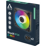 ARCTIC BioniX P14 A-RGB ventilateur de boîtier Noir, 140 x 140 x 28 mm, PWM