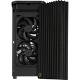 ASUS PROART PA401 WOOD boîtier midi tower Noir/bois | 2x USB-A | 1x USB-C | Window