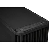 ASUS PROART PA401 WOOD boîtier midi tower Noir/bois | 2x USB-A | 1x USB-C | Window