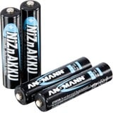 Ansmann 1321-0001 pile domestique Batterie rechargeable AAA Nickel-Zinc (NiZn) Batterie rechargeable, AAA, Nickel-Zinc (NiZn), 1,65 V, 4 pièce(s), 550 mAh