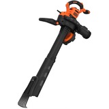 BLACK+DECKER BEBLV301-QS souffleuse à feuilles 3000 W, Aspirateur/Souffleur de feuilles Noir/Orange, Souffleur sac-à-dos, 206 km/h, 404 km/h, 268 m³/h, 72 L, Noir, Orange