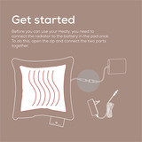 Beurer HK 77 Heaty smokey-taupe, Coussin chauffant Taupe