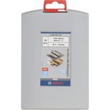 Bosch Coffrets de forets à métaux rectifiés HSS, Jeu de mèches de perceuse Perceuse, Foret hélicoïdal, Fonte, Acier, 135°, 19 pièce(s), Foret hélicoïdal