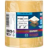 Bosch Expert Rouleau abrasif C470, Feuille abrasive Rouleau abrasif, Grain fin, P180, Travail de finition, Décapant, Bois, Ponçage