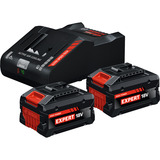 Bosch Set de démarrage EXPERT 18V, 2x EXBA 18V-80 + chargeur EXAL18V-160, Bundle Noir