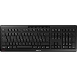 CHERRY Stream Wireless clavier Universel FR sans fil +USB QWERTY Anglais britannique Noir Noir, Layout UK (QWERTY), Technologie SX, 100%, Taille réelle (100 %), Avec fil &sans fil, FR sans fil +USB, QWERTY, Noir
