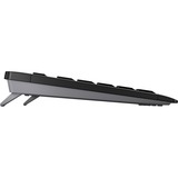 CHERRY Stream Wireless clavier Universel FR sans fil +USB QWERTY Anglais britannique Noir Noir, Layout UK (QWERTY), Technologie SX, 100%, Taille réelle (100 %), Avec fil &sans fil, FR sans fil +USB, QWERTY, Noir