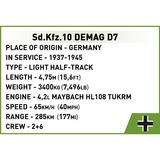 COBI Collection historique - Sd.Kfz 10 Demag D7, Jouets de construction Échelle 1:35