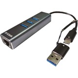 D-Link Adaptateur USB-C/USB vers Gigabit Ethernet avec 3 ports USB 3.0 DUB-2332, Station d'accueil Avec fil, USB Type-C, 10,100,1000 Mbit/s, IEEE 802.3, IEEE 802.3ab, IEEE 802.3u, Gris, RJ-45, USB 3.2 Gen 1 (3.1 Gen 1) Type-A