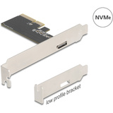 DeLOCK Carte PCI Express x4 vers 1 x externe OCuLink SFF-8612 - LP, Carte d'interface 