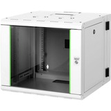 Digitus Boîtier mural de série Unique - bipartite, pivotant, Armoire informatique Gris clair, pivotant, Rack monté sur le mur, 9U, 100 kg, Gris
