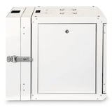 Digitus Boîtier mural de série Unique - bipartite, pivotant, Armoire informatique Gris clair, pivotant, Rack monté sur le mur, 9U, 100 kg, Gris