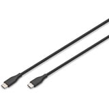 Digitus Câble de connexion en silicone USB 2.0 USB-C > USB-C Noir