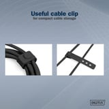 Digitus Câble de connexion en silicone USB 2.0 USB-C > USB-C Noir