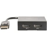 Digitus DisplayPort > 2x DisplayPort Splitter, Répartiteurs, Switch Noir, 0,1 mètres, 4K