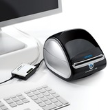 Dymo LabelWriter Serveur d'impression | Adaptateur réseau pour imprimantes d'étiquettes LabelWriter Blanc/Noir, Taïwan, Ethernet LAN, Windows Vista Business, Windows Vista Business x64, Windows Vista Home Basic, Windows Vista Home..., Mac OS X 10.3 Panther, Mac OS X 10.4 Tiger, Mac OS X 10.5 Leopard, Mac OS X 10.6 Snow Leopard, Mac..., Boîte, 175 mm