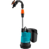 GARDENA 14602-66 pompe à eaux Pompe à impulsion 2 bar 2000 l/h, Immersion et pression des pompes Turquoise/gris, Pompe à impulsion, Batterie, 2 bar, 2000 l/h, Noir, Bleu