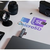 ICY BOX IB-CR203-CU3 3 en 1, Lecteur de carte Noir