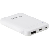 Intenso 7313522 banque d'alimentation électrique Lithium Polymère (LiPo) 5000 mAh Blanc, Powerbank Blanc, 5000 mAh, Lithium Polymère (LiPo), Blanc