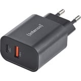 Intenso Adaptateur secteur W30AC chargeur Noir, 1x USB-C, 1x USB-A