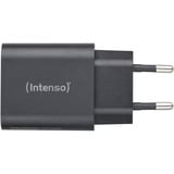 Intenso Adaptateur secteur W30AC chargeur Noir, 1x USB-C, 1x USB-A