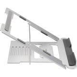 Kensington Rehausseur Easy Riser Aluminium pour ordinateur portable, Support Argent, Supports de Laptop, Argent, Aluminium, Silicone, Acier, 40,6 cm (16"), 5 kg, 86 - 118 mm