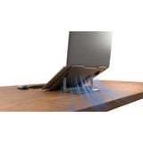 Kensington Rehausseur Easy Riser Aluminium pour ordinateur portable, Support Argent, Supports de Laptop, Argent, Aluminium, Silicone, Acier, 40,6 cm (16"), 5 kg, 86 - 118 mm