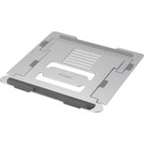 Kensington Rehausseur Easy Riser Aluminium pour ordinateur portable, Support Argent, Supports de Laptop, Argent, Aluminium, Silicone, Acier, 40,6 cm (16"), 5 kg, 86 - 118 mm