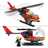 LEGO City - L’hélicoptère de secours des pompiers, Jouets de construction 60411