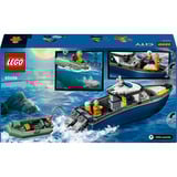 LEGO City - Poursuite avec un bateau de police, Jouets de construction 60456