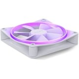 NZXT F120 RGB Single 120x120x26, Ventilateur de boîtier Blanc, Connecteur de ventilateur PWM à 4 broches