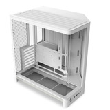 NZXT H6 ( 2026 ) Tout Blanc boîtier midi tower Blanc | 2x USB-A | 1x USB-C | Verre trempé