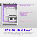 NZXT H6 boîtier midi tower Blanc | 2x USB-A | 1x USB-C | Verre trempé