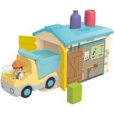 PLAYMOBIL Junior : camion avec garage de tri, Jouets de construction 