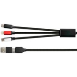 PYTHON PY-USB001S, Câble Noir