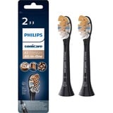Philips A3 Premium Tout-en-un HX9092/11 Lot de 2 + noir + têtes de brosse soniques, Tête brosse à dent électrique Noir, 2 pièce(s), Noir, 3 mois, Doux, Caoutchouc, Philips