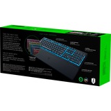 Razer Ornata V3 X clavier USB QWERTZ Allemand Noir Noir, Layout DE (QWERTZ), Membrane, 100%, Taille réelle (100 %), USB, Clavier à membrane, QWERTZ, LED RGB, Noir