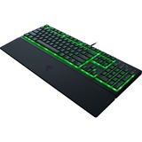 Razer Ornata V3 X clavier USB QWERTZ Allemand Noir Noir, Layout DE (QWERTZ), Membrane, 100%, Taille réelle (100 %), USB, Clavier à membrane, QWERTZ, LED RGB, Noir