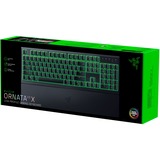 Razer Ornata V3 X clavier USB QWERTZ Allemand Noir Noir, Layout DE (QWERTZ), Membrane, 100%, Taille réelle (100 %), USB, Clavier à membrane, QWERTZ, LED RGB, Noir