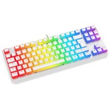 SPC Gear Clavier gaming Blanc/transparent