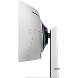 Samsung Odyssey OLED G9 G93SD 49" Moniteur UltraWide gaming incurvé Argent, 1x DisplayPort, 1x HDMI, 1x Micro HDMI, 3x USB-C, 240 Hz