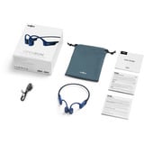 Shokz OpenRun casque technologie conduction osseuse Bleu