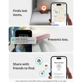 SwitchBot SwitchBot Smart Airtag Carte de suivi de portefeuille noire 