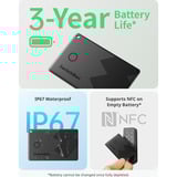 SwitchBot SwitchBot Smart Airtag Carte de suivi de portefeuille noire 