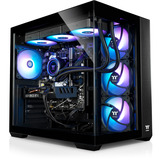 Thermaltake PC-000094-DE, PC gaming Noir/transparent