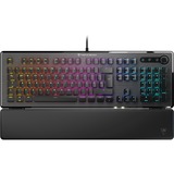 Turtle Beach Vulcan II clavier Gaming USB Allemand Noir Aluminium (brossé)/Noir, Layout DE, Roccat Titan II Brown, Taille réelle (100 %), Avec fil, USB, Clavier mécanique, LED RGB, Noir